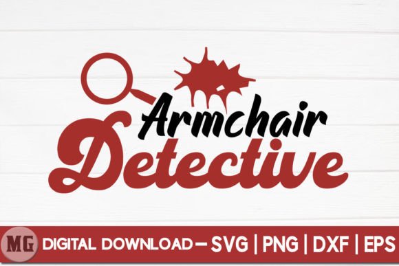 Armchair Detective SVG for Crafts & Graphics