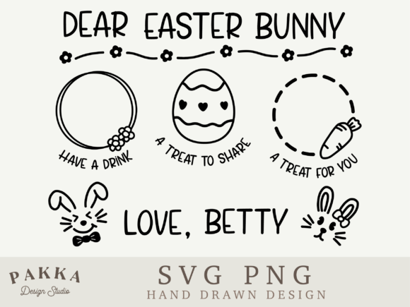 Bunny Plate Svg Easter Tray Svg Graphics