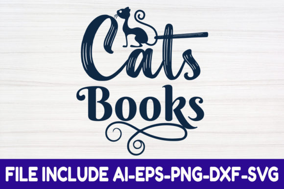 Cat SVG Design, Cats Books