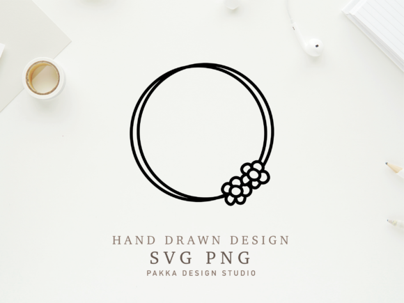 Circle Frame Svg Round Flower Outline: Graphics and Crafts
