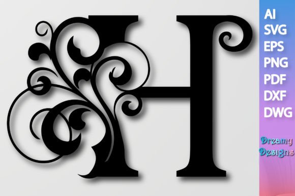 Floral Alphabet H SVG: A Designer's Review