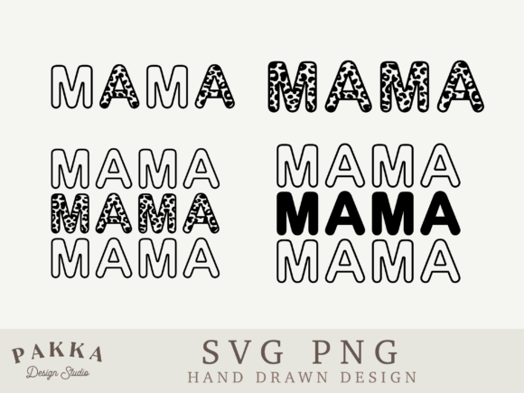 Leopard Mama Svg Bundle: Graphics for Crafts & Content