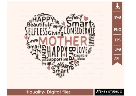 Mom Heart Svg, Heart Svg Graphics