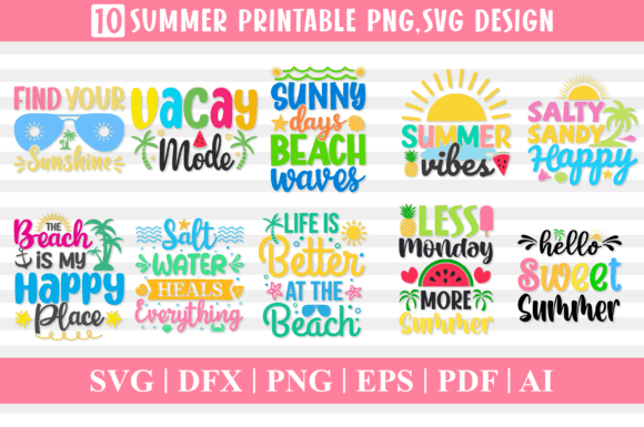 Summer Beach Printable Graphics: A Designer's Review